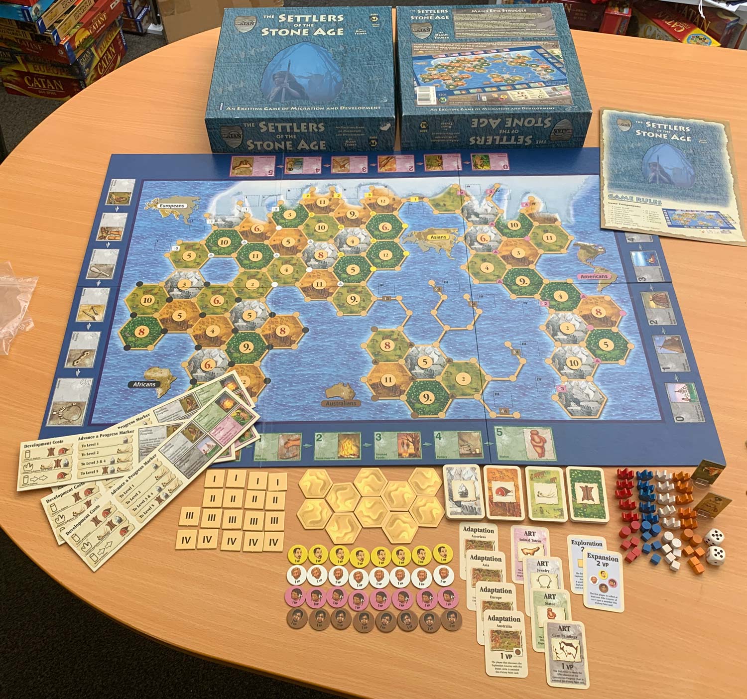 Settlers of the Stone Age board
