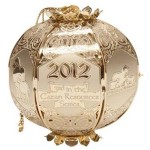 Brass Christmas Ornament 2012