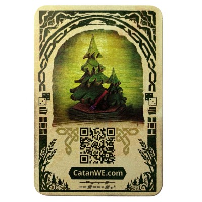 Catan World Explorers - Wood Promo Card 2019